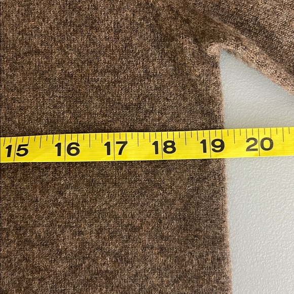 NWT Quince Mongolian Cashmere Full-Zip Hoodie Brown Size M - Picture 7 of 14